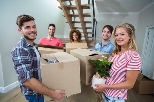 Moving team planning a residential move in Hampstead