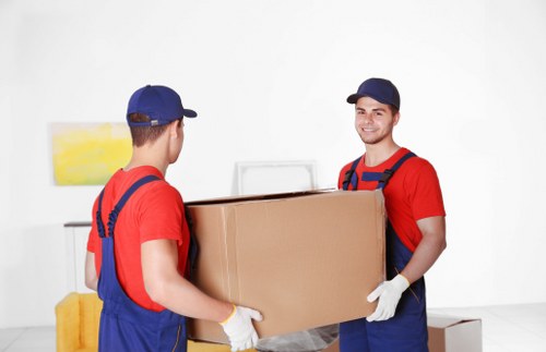 Man and van removals service in Hampstead with moving van and home loading