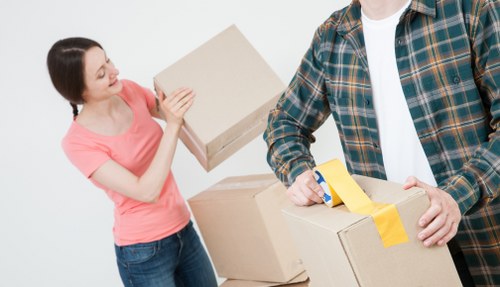Hampstead house movers assisting with a residential relocation and unloading