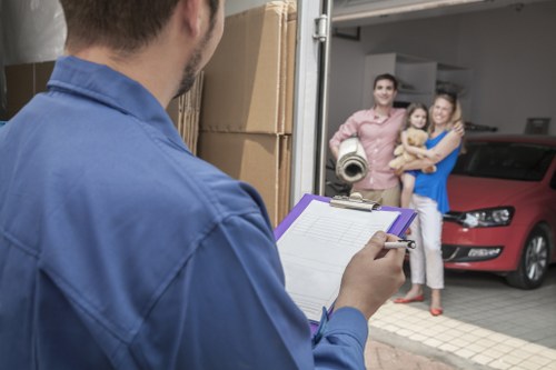 Van loading safety with crew using proper manual handling