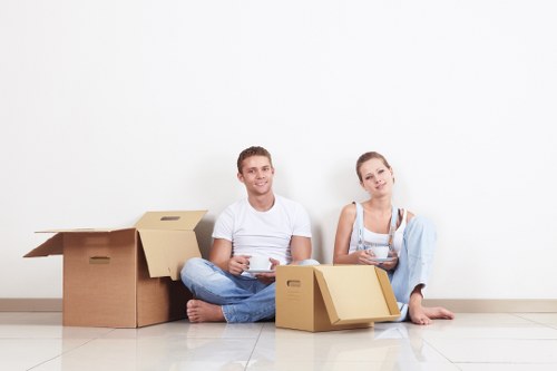 Careful packing and wrapping for a local house move