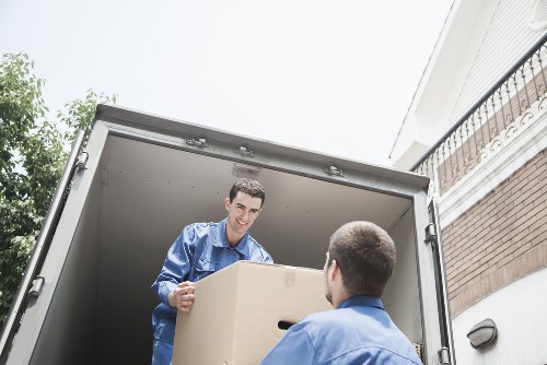 Preparing boxes and furniture for a Hampstead house move