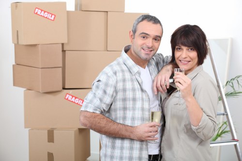 Professional moving help for a flat in Hampstead with stair access